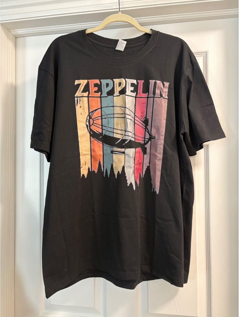 Black Zeppelin Graphic T-Shirt Size 2XL